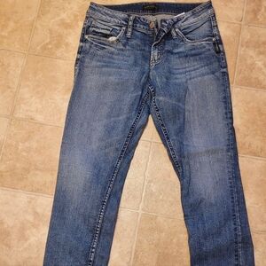 Silver skinny jeans